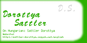 dorottya sattler business card